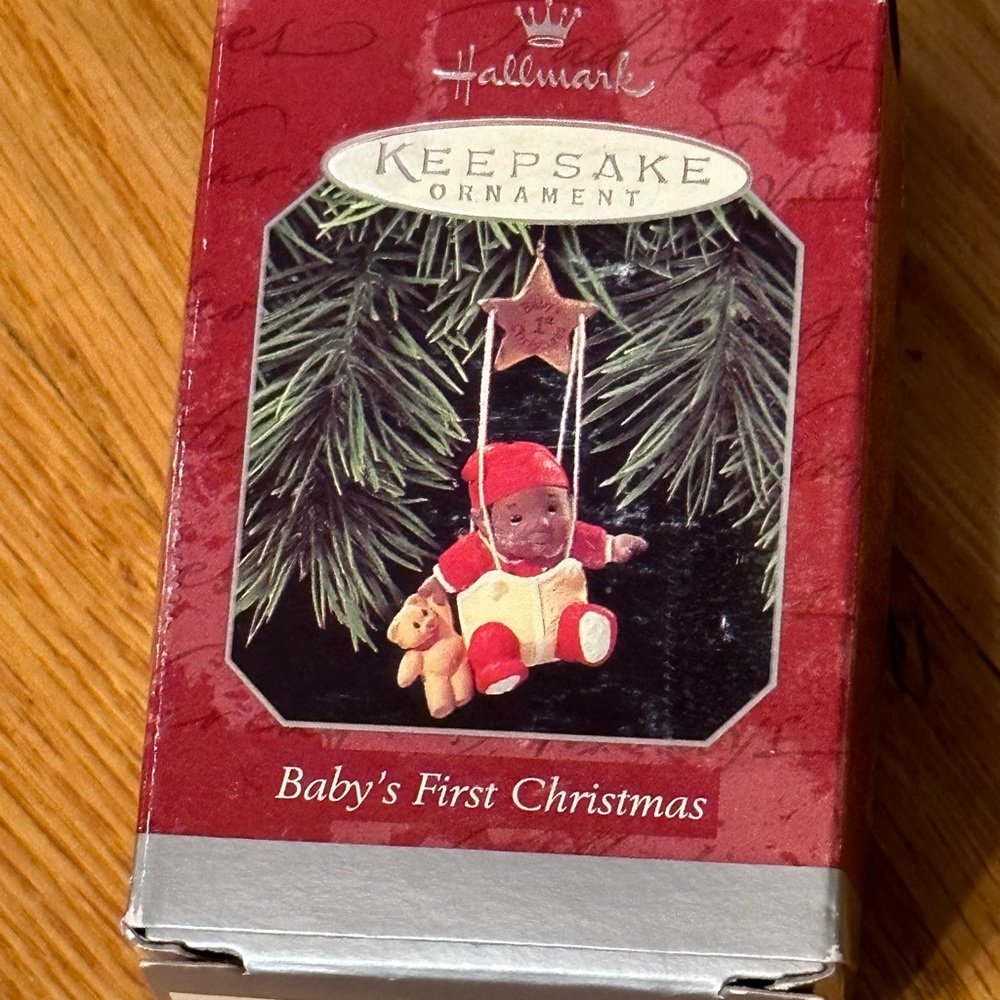 Hallmark Baby's First Christmas Black African American 1998 Ornament